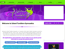 Tablet Screenshot of islandtumblersgymnastics.com